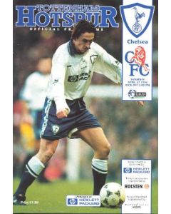 Tottenham Hotspur vChelsea official programme 27/04/1996