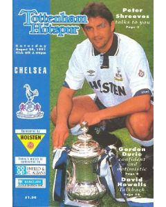 Tottenham Hotspur vChelsea official programme 24/08/1991