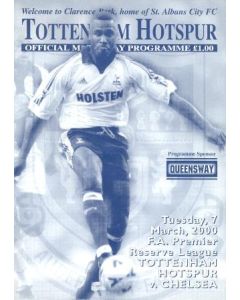 Tottenham Hotspur v Chelsea official programme 07/03/2000
