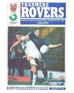 Tranmere Rovers vChelsea official programme 08/10/1991