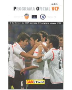 Valencia vChelsea official programme 03/10/2007