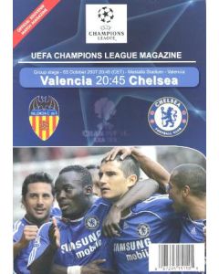 Valencia vChelsea unofficial programme 03/10/2007 pirate