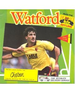 Watford vChelsea official programme 05/11/1988