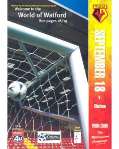Watford v Chelsea official programme 18/09/1999 Premier League