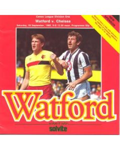 Watford vChelsea official programme 28/09/1985
