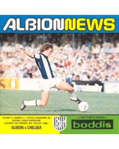 West Bromwich Albion vChelsea official programme 10/02/1979