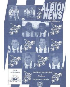 West Bromwich Albion vChelsea official programme 10/08/1991