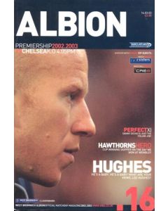 West Bromwich Albion v Chelsea official programme 16/03/2003 Premier League
