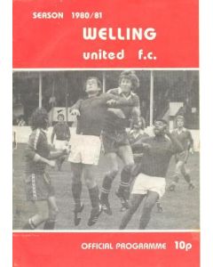 Welling vChelsea official programme 20/01/1981