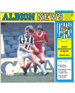 West Bromwich Albion v Chelsea official programme 20/04/1985