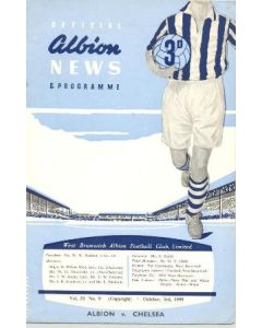 West Bromwich Albion vChelsea official programme 03/10/1959
