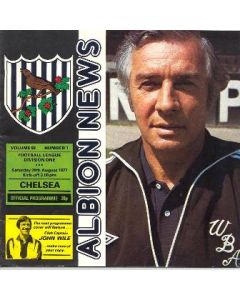 West Bromwich Albion v Chelsea official programme 20/08/1977