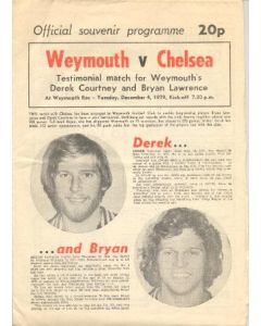 weymouth v chelsea football programme