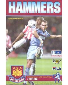 West Ham United vChelsea official programme 06/02/2002