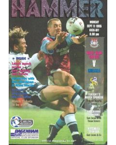 West Ham United vChelsea official programme 11/09/1995