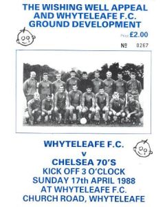 Whyteleafe v Chelsea 70's XI official programme 17/04/1988