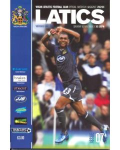 Wigan Athletic vChelsea official programme 03/11/2007 Premier League