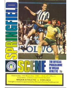 Wigan vChelsea official programme 11/11/1981