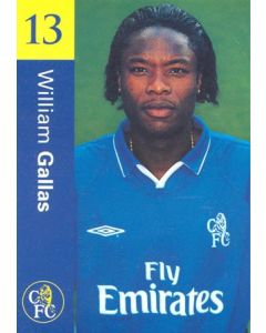 Chelsea William Gallas official postcard