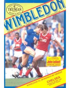 Wimbledon vChelsea official programme 05/05/1987