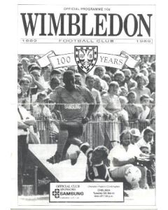 Wimbledon vChelsea official programme 06/03/1989 Ovenden Papers Combination