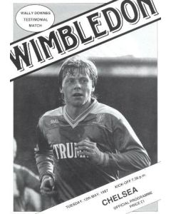 Wimbledon vChelsea official programme 12/05/1987