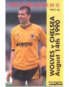 Wolverhampton Wanderers v Chelsea football programme 14/08/1990