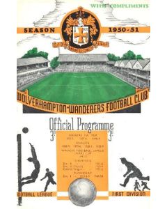 Wolverhampton Wanderers vChelsea official programme 21/10/1950