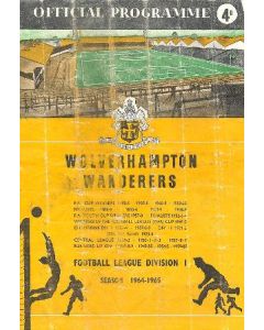 Wolverhampton Wanderers vChelsea official programme 22/08/1964
