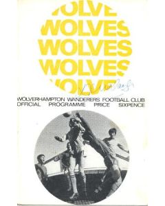Wolverhampton Wanderers v Chelsea official programme 04/05/1968 Football League, multi-signed