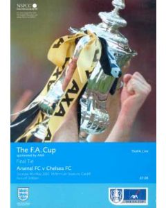 2002 FA Cup Final Programme Chelsea v Arsenal