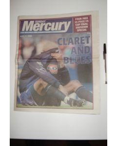 Sunday Mercury newspaper of 21/05/2000, covering 2000 F.A. Cup final Aston Villa v Chelsea