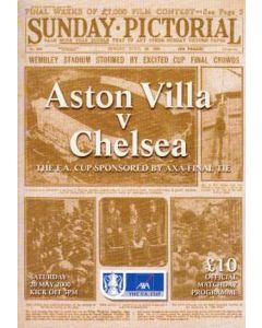2000 FA Cup Final Programme Aston Villa v Chelsea 20/05/2000