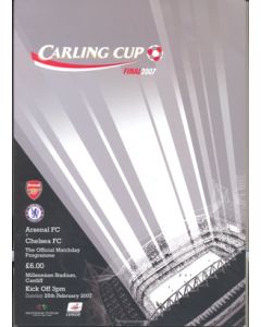 Arsenal v Chelsea official programme 25/02/2007 Carling Cup Final 2007