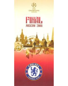 2008 Champions League Final in Moscow Chelsea leaflet