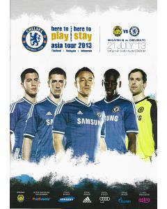 Malaysia v Chelsea 21/07/2013 Official Programme