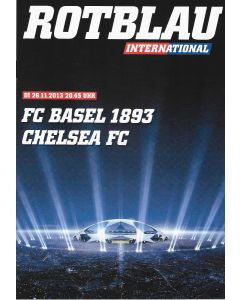 Basel v Chelsea 26/11/2013 Official Programme