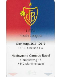 Ticket UEFA Youth League Basle v Chelsea 26/11/2013