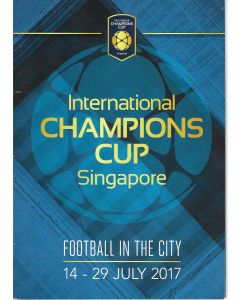 Bayern Munich V Chelsea and Inter Milan v Chelsea in Singapore Tournament Programme 2017