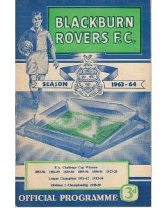 Blackburn Rovers v Chelsea 16/09/1963 RARE Football Programme