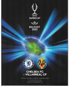 2021 Super Cup Final Programme Chelsea v Villareal
