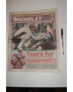 Wembley newspaper of 20/05/2000, covering 2000 F.A. Cup final Aston Villa v Chelsea