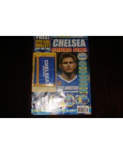 Chelsea Squad File multi poster magazine with a Chelsea Super Blues souvenir purse of Season 2004-2005
