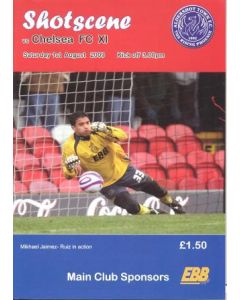 Aldershot Town vChelsea XI official programme 01/08/2009