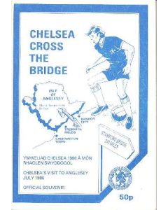 Anglesey XI vChelsea official programme 30/07/1986