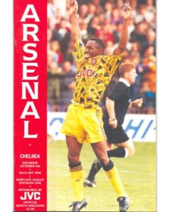 Arsenal v Chelsea official programme 05/10/1991