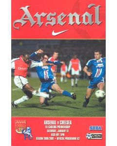 Arsenal v Chelsea official programme 13/01/2001 Premier League