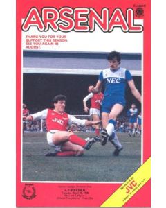 Arsenal v Chelsea official programme 29/04/1986