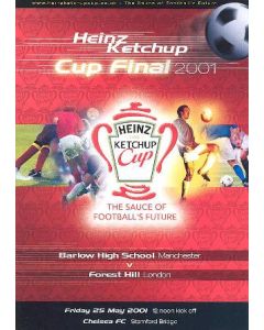 AtChelsea - Barlow High School v Forest Hill School London official programme 25/05/2001 Heinz Ketchup Cup Final