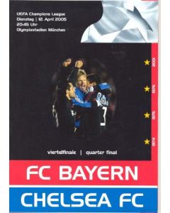 Bayern Munich vChelsea unofficial programme 12/04/2005 Champions League, pirate